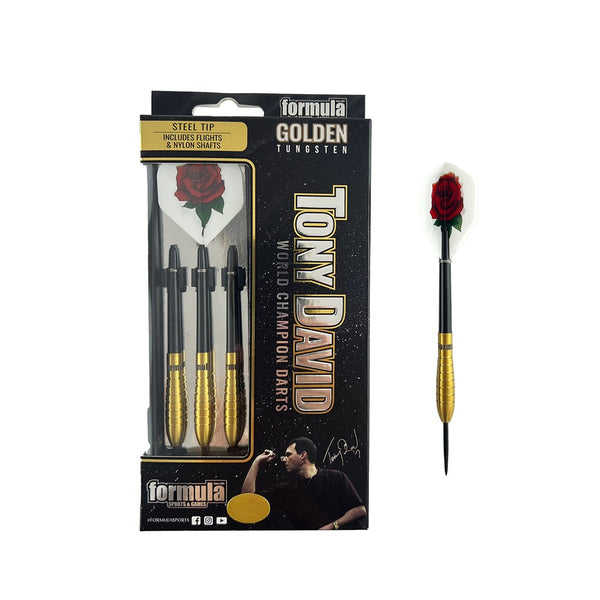 formula TONY DAVID 21g スティールダーツ Tony David Golden 90% Darts – Formula Sports