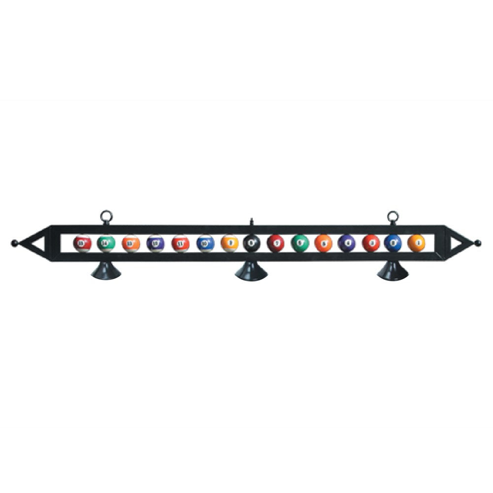 59" Pool Ball Design Light Rail (3 hat)