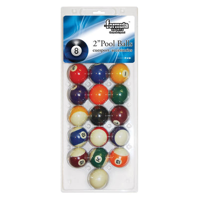 Standard Pool Balls 2" Blister