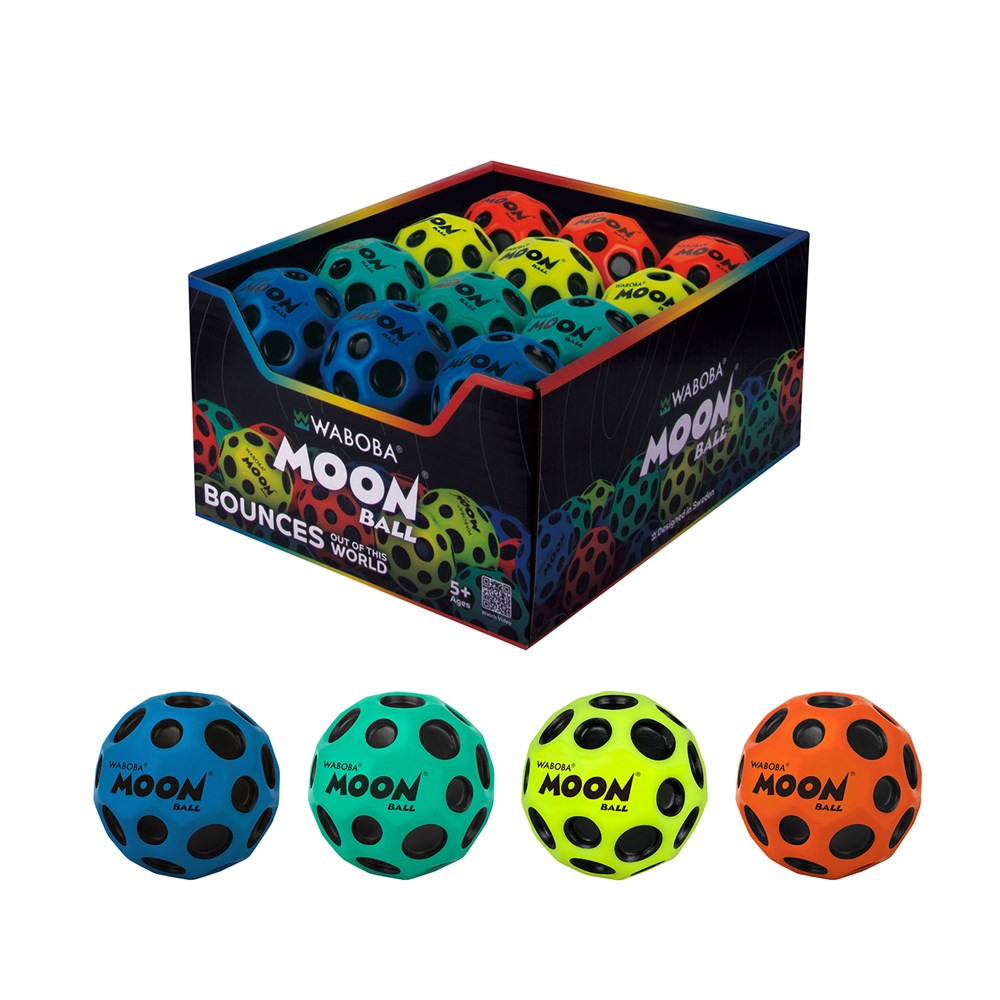 Moon Ball in 2 Tier Display - CDU Loose (24) Assorted Colours