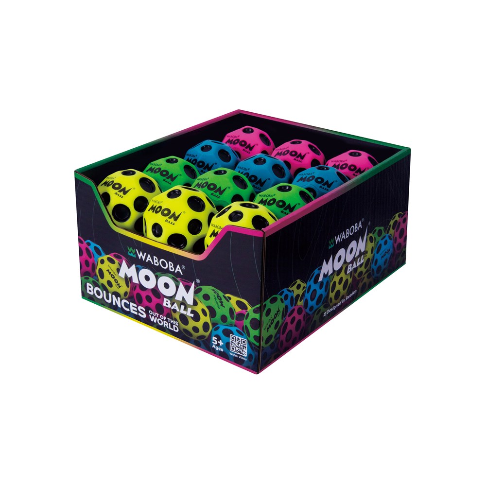 Moon Ball in 2 Tier Display - CDU Loose (24) Assorted Colours