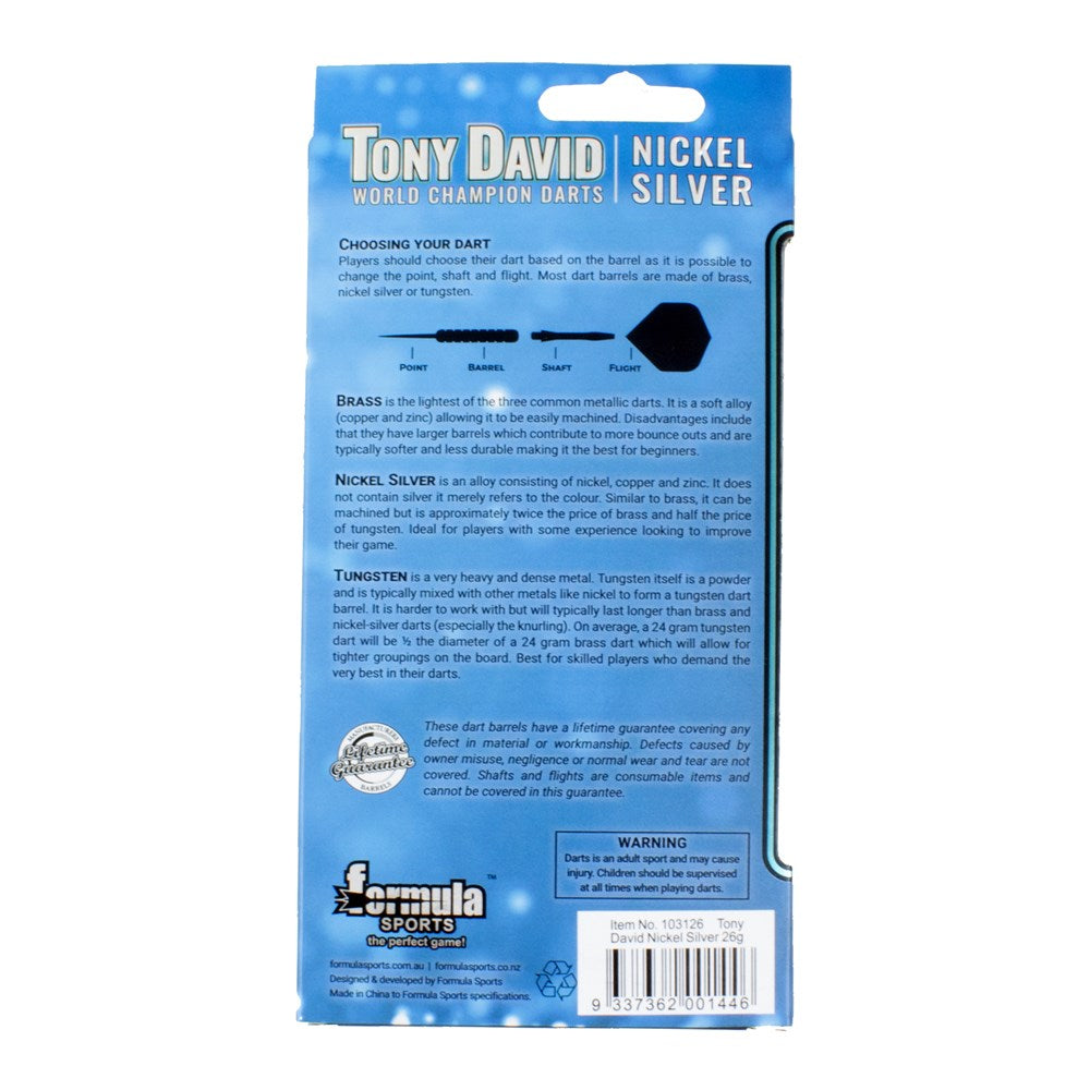 Tony David Nickel Silver Darts